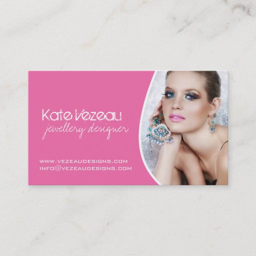 Customizable Jewellery Designer Business Cards