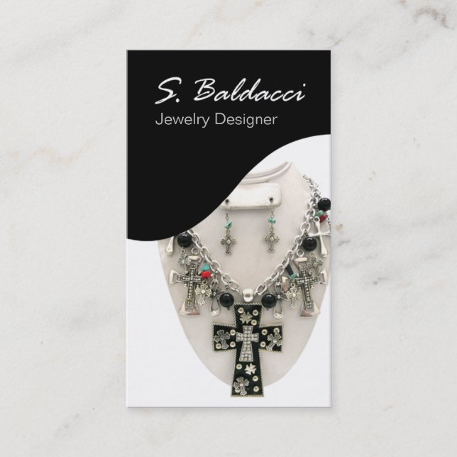 Jewelry Designer Custom Jeweler Business Card (Front)