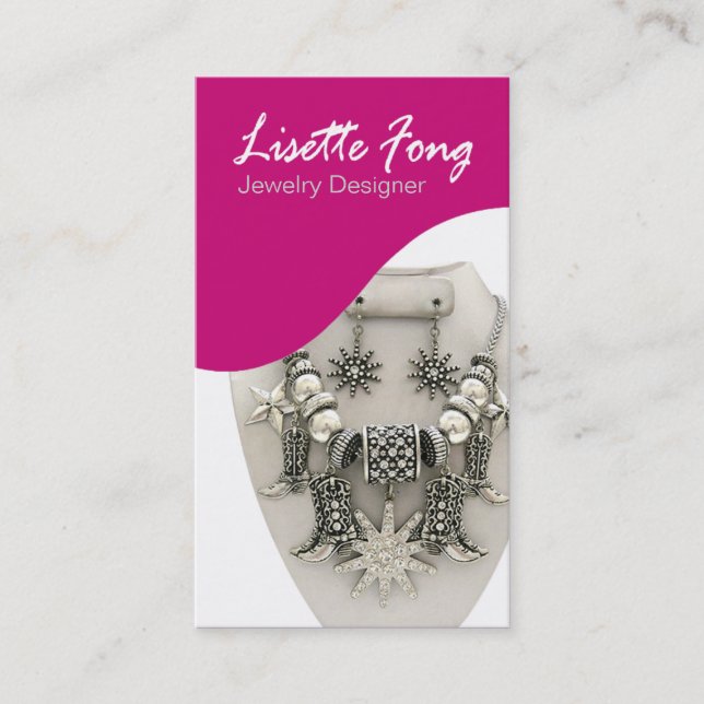 Jewelry Designer Custom Jeweler Business Card (Front)