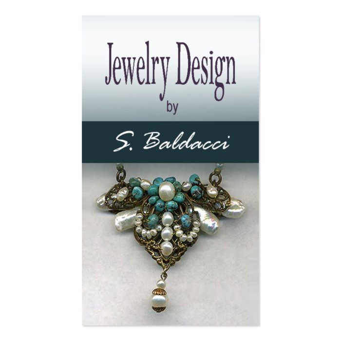 Jewelry Designer Custom Jeweler Business Card Templates