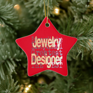 Jewelry Designer Extraordinaire Ceramic Ornament