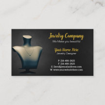 Jewelry Designer /Seller Business Card