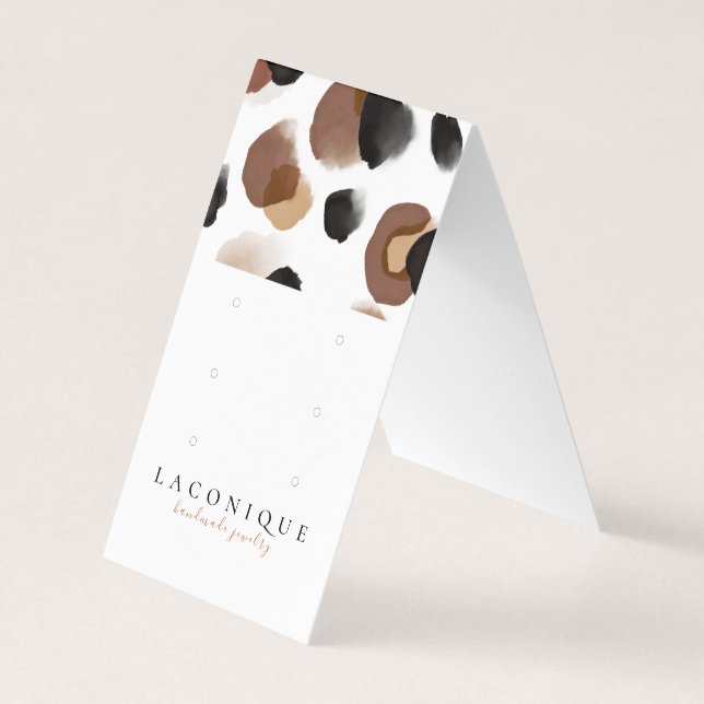 Jewelry Display | Abstract | Leopard Business Card (Front)