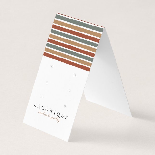 Jewelry Display | Abstract | Modern Business Card (Front)