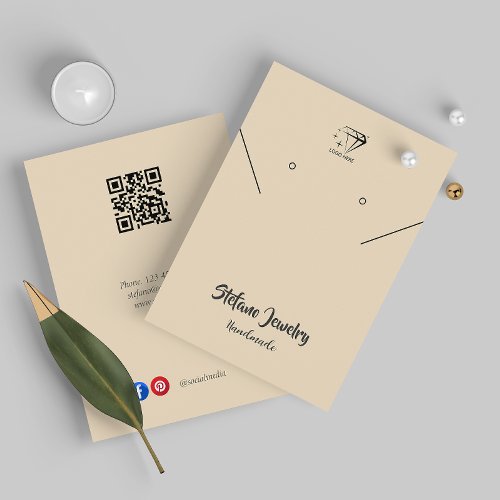 Jewelry Display Add Your Logo Product Packaging  Business Card