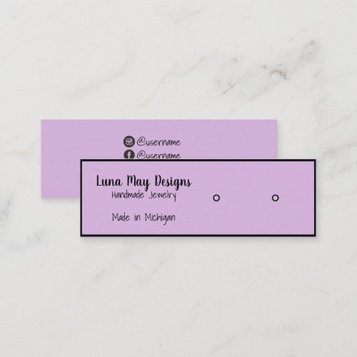 Jewelry Display Business Card Template 