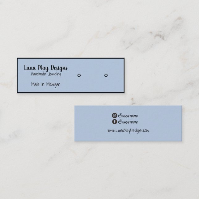 Jewelry Display Business Card Template  (Front/Back)