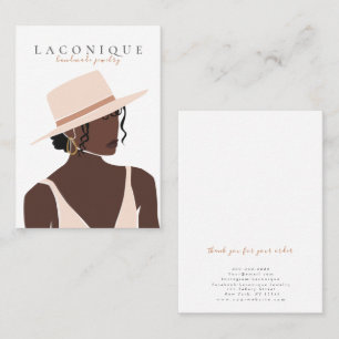 Jewelry Display Girl Portraits Abstract Busine Business Card