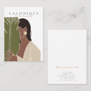Jewelry Display Girl Portraits Abstract Business Card