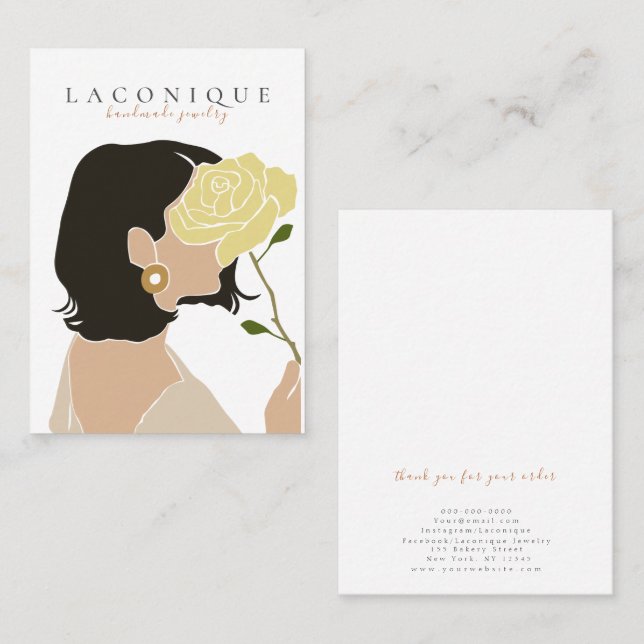 Jewelry Display | Girl Portraits | Abstract  Business Card (Front/Back)