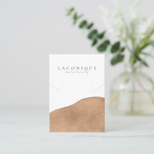 Jewelry Display Neutral Beige Watercolor Business Card
