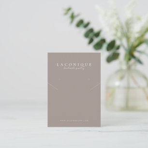 Jewelry Display Neutral Minimalistic Business Card