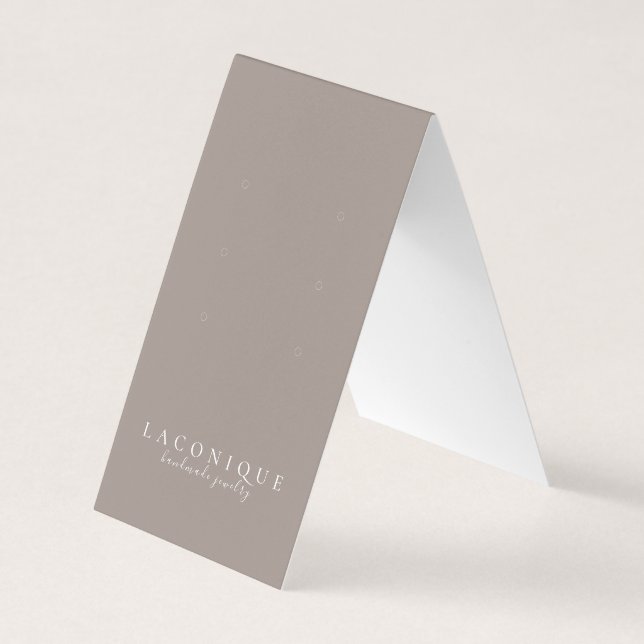 Jewelry Display | Neutral | Minimalistic Business Card (Front)