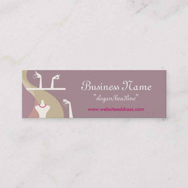 Jewelry Display Profile Cards (Front)