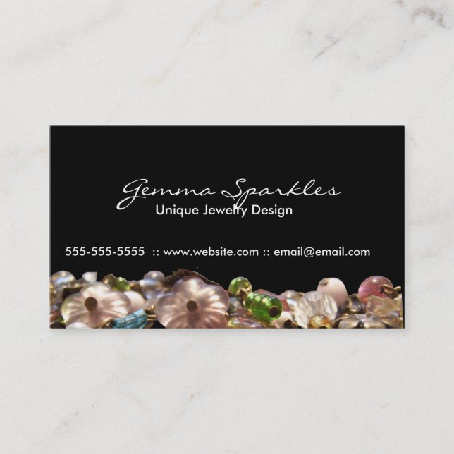 Jewelry double sided Business Cards (Front)