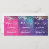 Jewelry Earring Cards Elegant Scroll Pink Purple (Back)