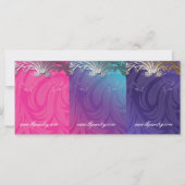 Jewelry Earring Cards Elegant Scroll Pink Purple (Front)
