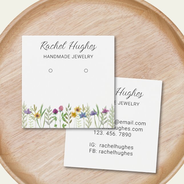 Jewelry Earrings Floral Display Card (Creator Uploaded)