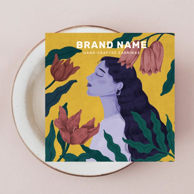 Jewelry Earrings Holder Botanical Flowers Women  (Creator Uploaded)