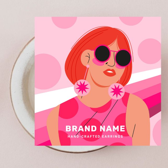 Jewelry Earrings Holder Display - Hot Pink Women (Creator Uploaded)