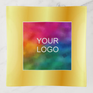 Jewelry Elegant Faux Gold Simple Template Modern Trinket Tray