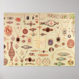 Jewelry from the 'Tiffany Catalog', 1890 Poster