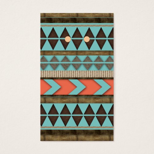 Earring Display Cards Cool Aztec Pattern Business Card