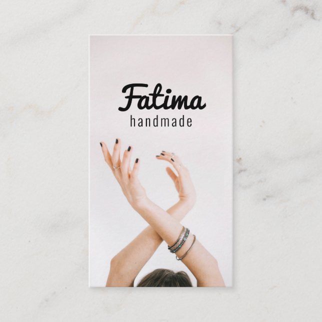 Jewelry Handmade Store Shop Business Card (Front)