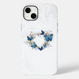 Jewelry Heart with Butterflies Morpho Case-Mate iPhone 14 Plus Case