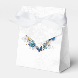 Jewelry Heart with Butterflies Morpho Favor Boxes