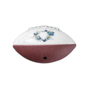 Jewelry Heart with Butterflies Morpho Football