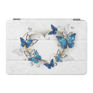 Jewelry Heart with Butterflies Morpho iPad Mini Cover