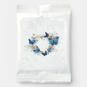 Jewelry Heart with Butterflies Morpho Lemonade Drink Mix