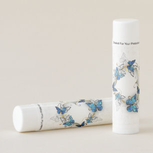 Jewelry Heart with Butterflies Morpho Lip Balm