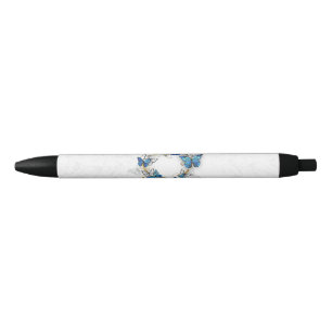 Jewelry Heart with Butterflies Morpho Pen