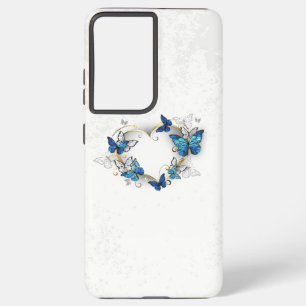 Jewelry Heart with Butterflies Morpho Samsung Galaxy S21+ Case