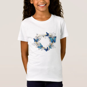Jewelry Heart with Butterflies Morpho T-Shirt