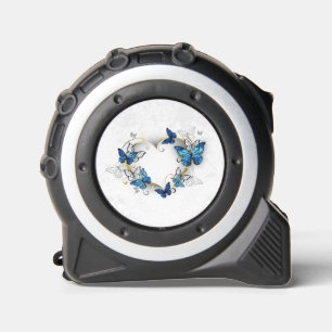 Jewelry Heart with Butterflies Morpho Tape Measure