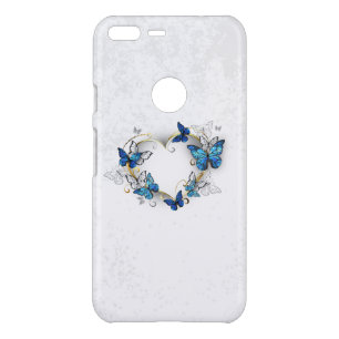 Jewelry Heart with Butterflies Morpho Uncommon Google Pixel XL Case