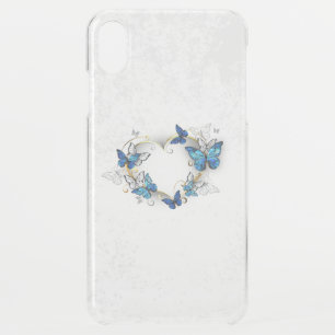 Jewelry Heart with Butterflies Morpho iPhone XS Max Case