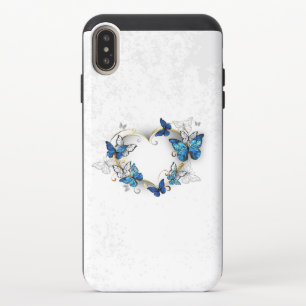 Jewelry Heart with Butterflies Morpho iPhone XS Max Slider Case
