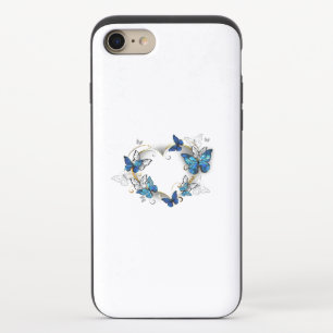 Jewelry Heart with Butterflies Morpho iPhone 8/7 Slider Case