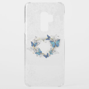 Jewelry Heart with Butterflies Morpho Uncommon Samsung Galaxy S9 Plus Case