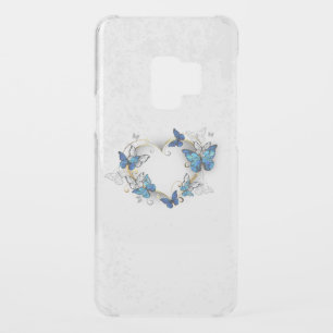 Jewelry Heart with Butterflies Morpho Uncommon Samsung Galaxy S9 Case
