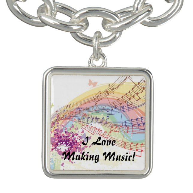 Jewelry Hobby Series "Making Music" Charm Bracelet (Design)