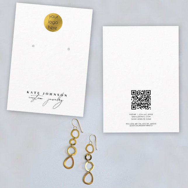 Jewelry Holder Earring Display Business Logo Business Card (Jewelry Holder Earring Display Business Logo Business Card)