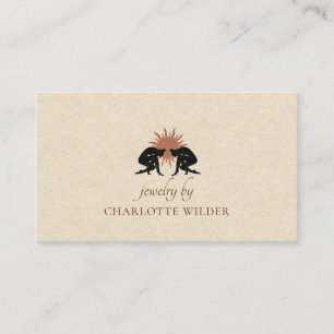 Jewelry Maker Boho Terracotta Sun Business Card