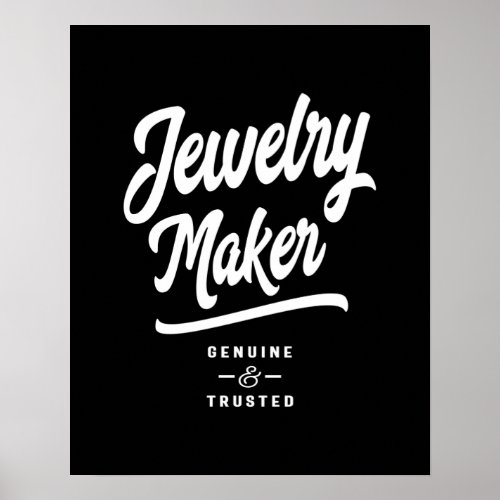 Jewelry Maker Job Title Gift Poster