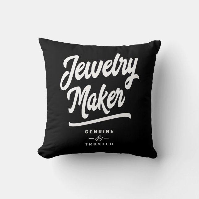 Jewelry Maker Job Title Gift Throw Pillow (Front)
