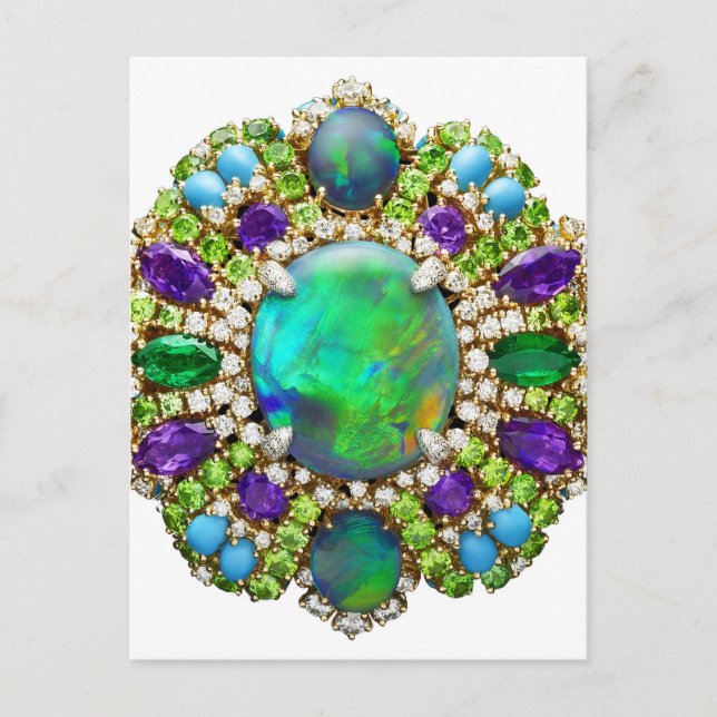 Jewelry Mandala Postcard (Front)